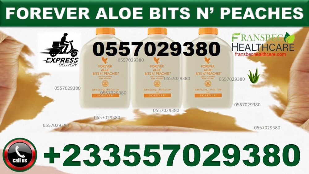 Forever Aloe Bits and Peaches 1 Litre in Ghana
