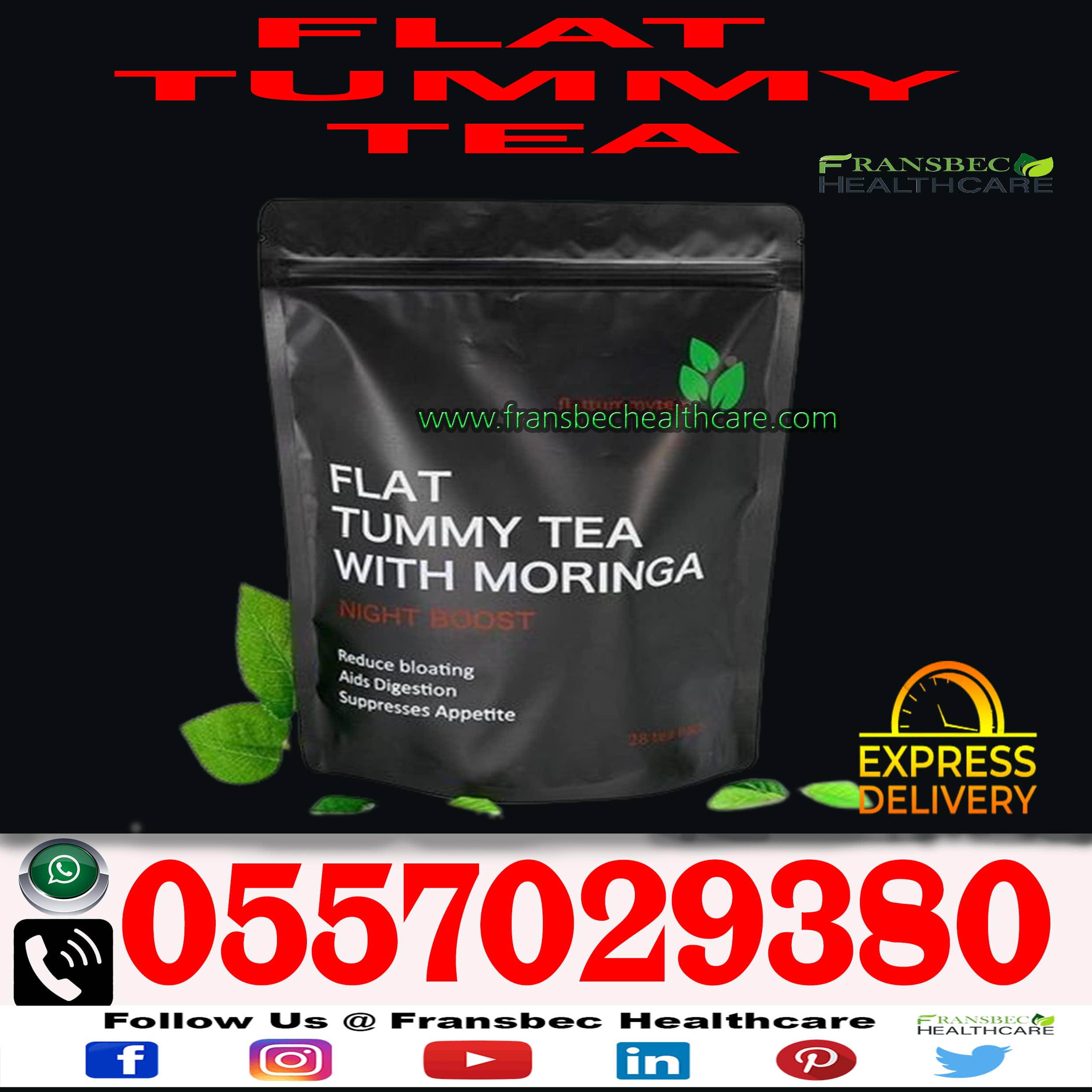 Flat Tummy Tea with Moringa in Tamale