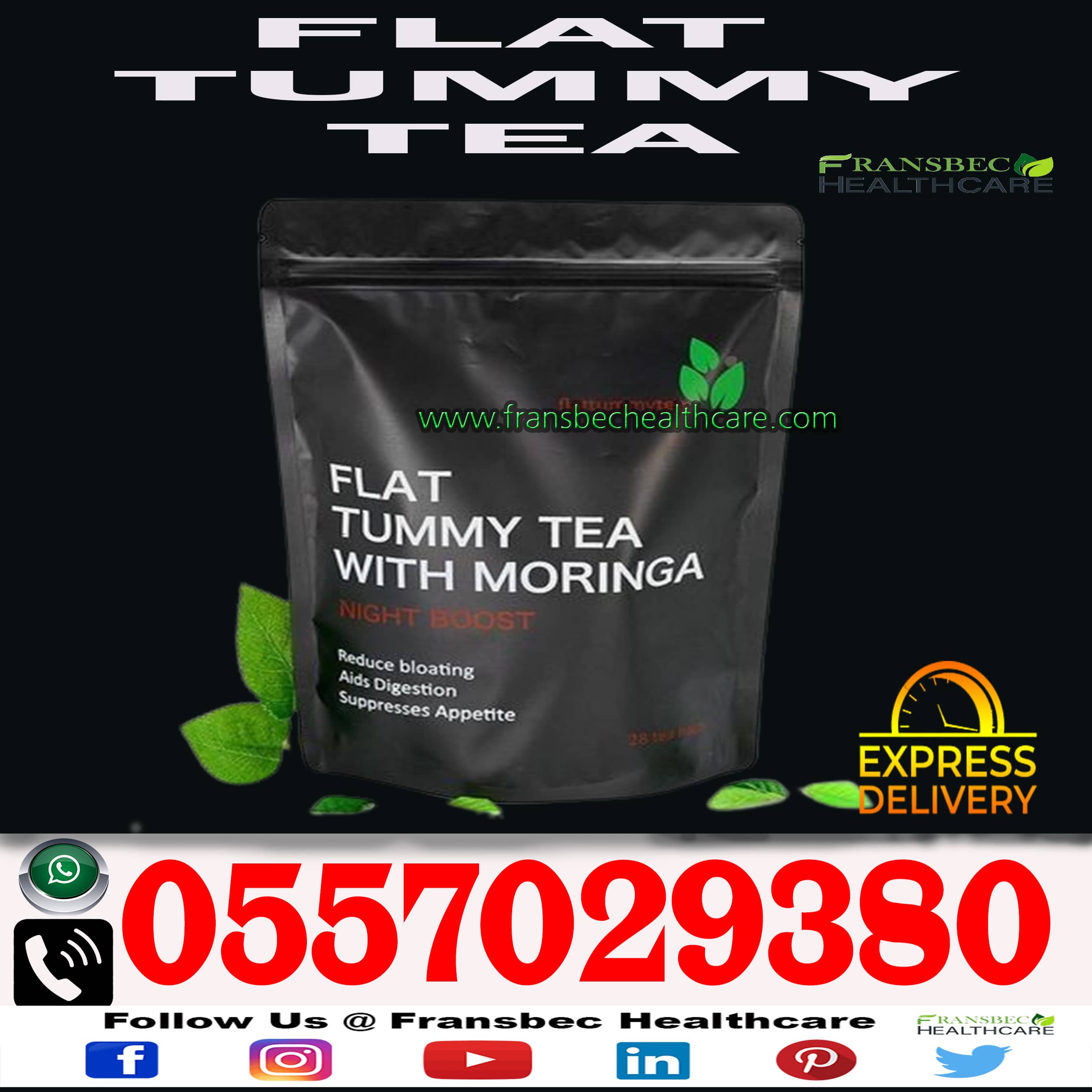 Flat Tummy Tea with Moringa in Tamale